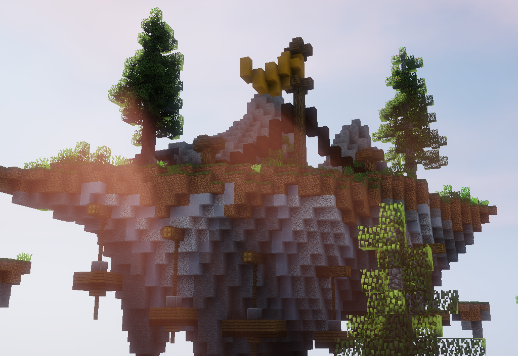 Paisagem do Lobby do Bedwars no Hylex
