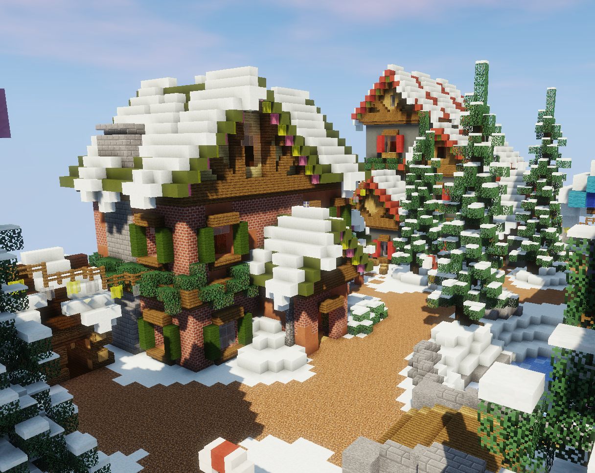 Fundo Uma Imagem De Uma Velha Casa De Madeira Em Minecraft Fundo